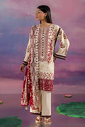 3 Piece Printed Cotton Suit with Printed Lawn Dupatta