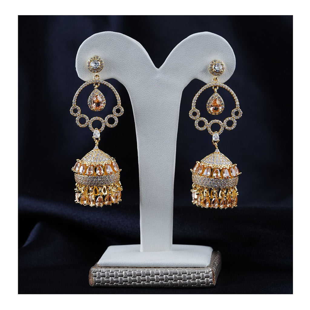 Women's Jhumki Jewellery, Golden Shampion, JK 00756