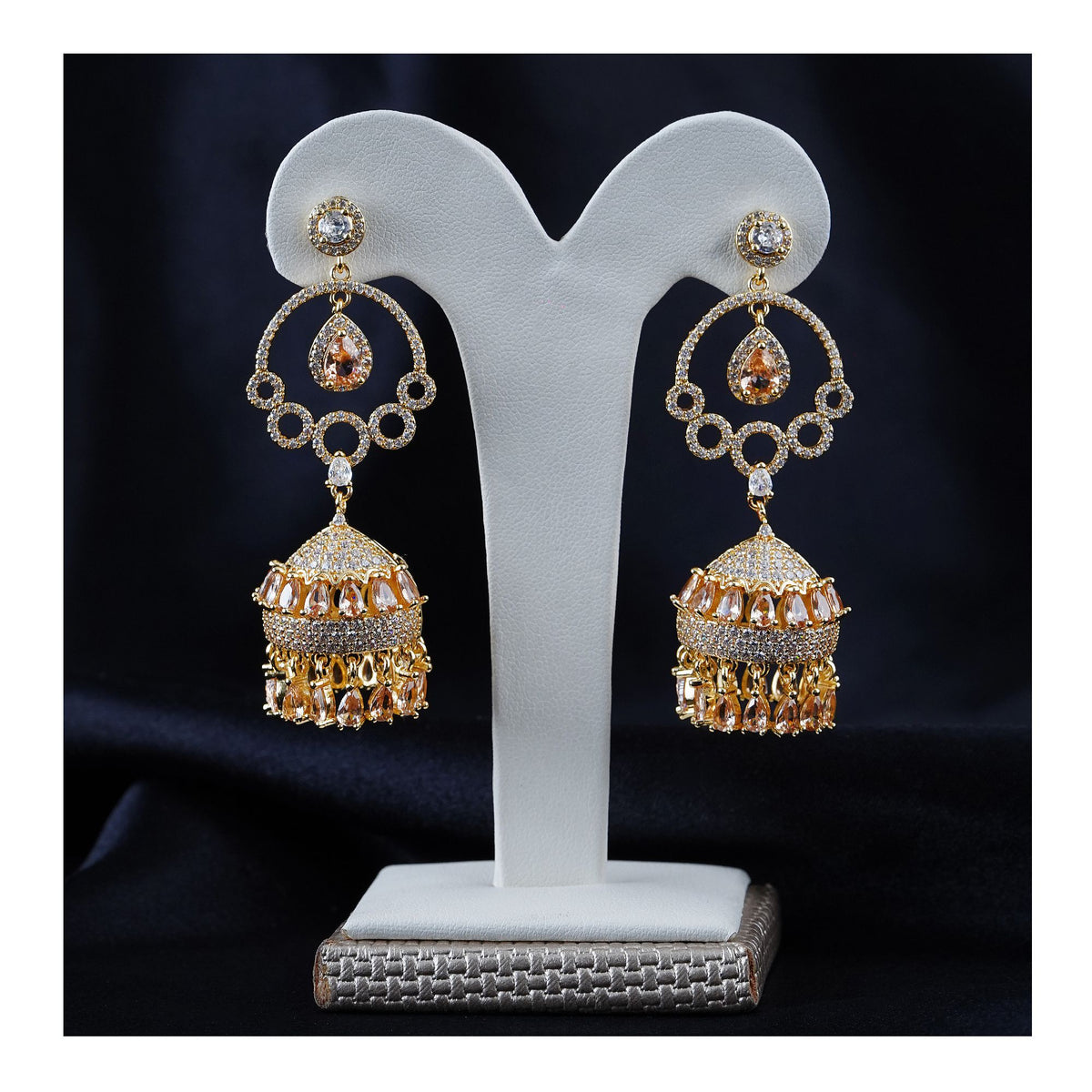 Women's Jhumki Jewellery, Golden Shampion, JK 00756