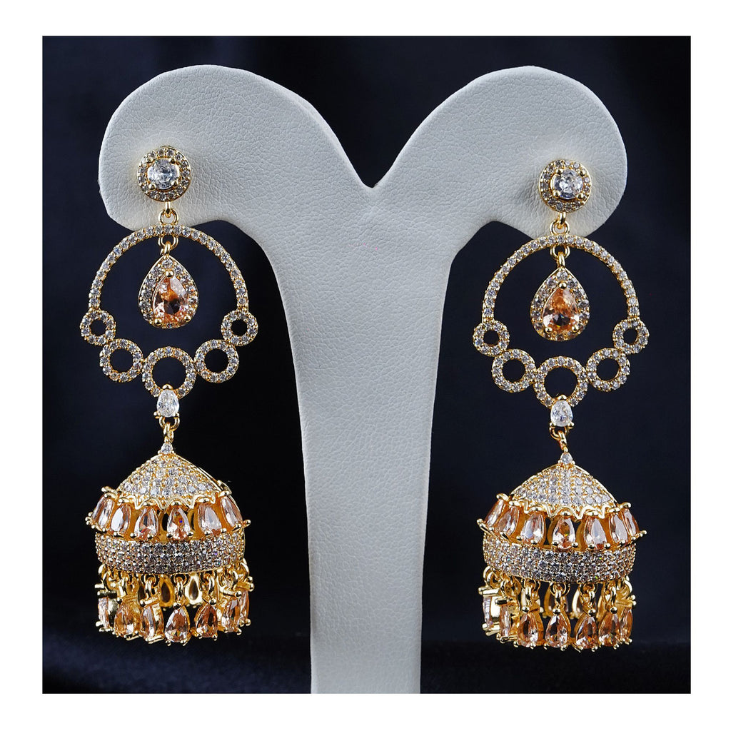 Women's Jhumki Jewellery, Golden Shampion, JK 00756