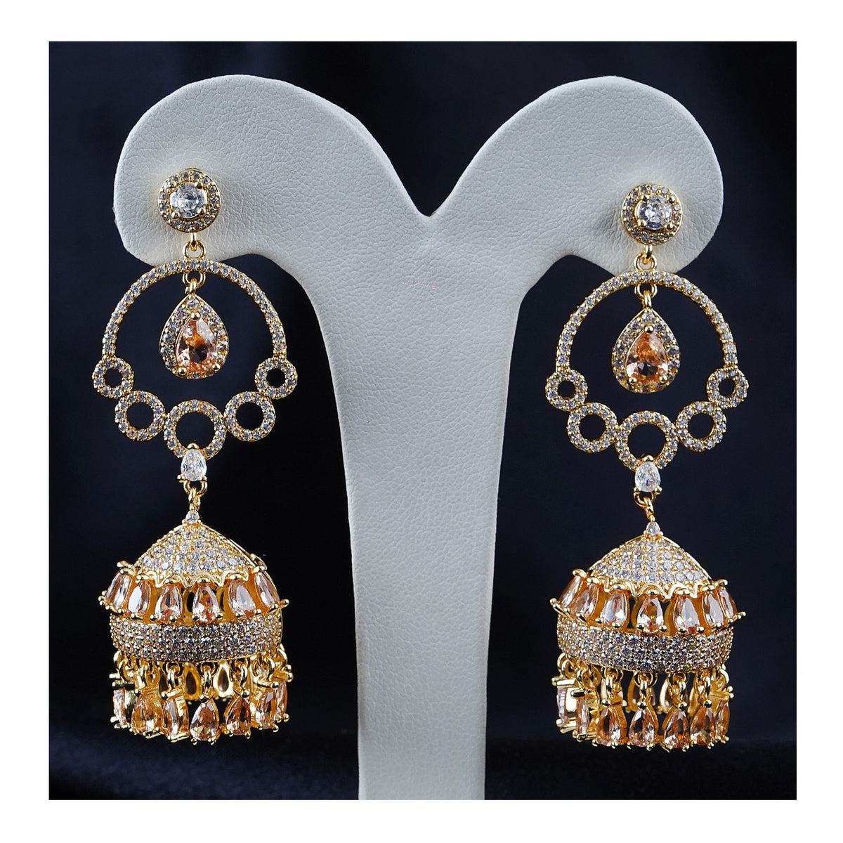 Women's Jhumki Jewellery, Golden Shampion, JK 00756