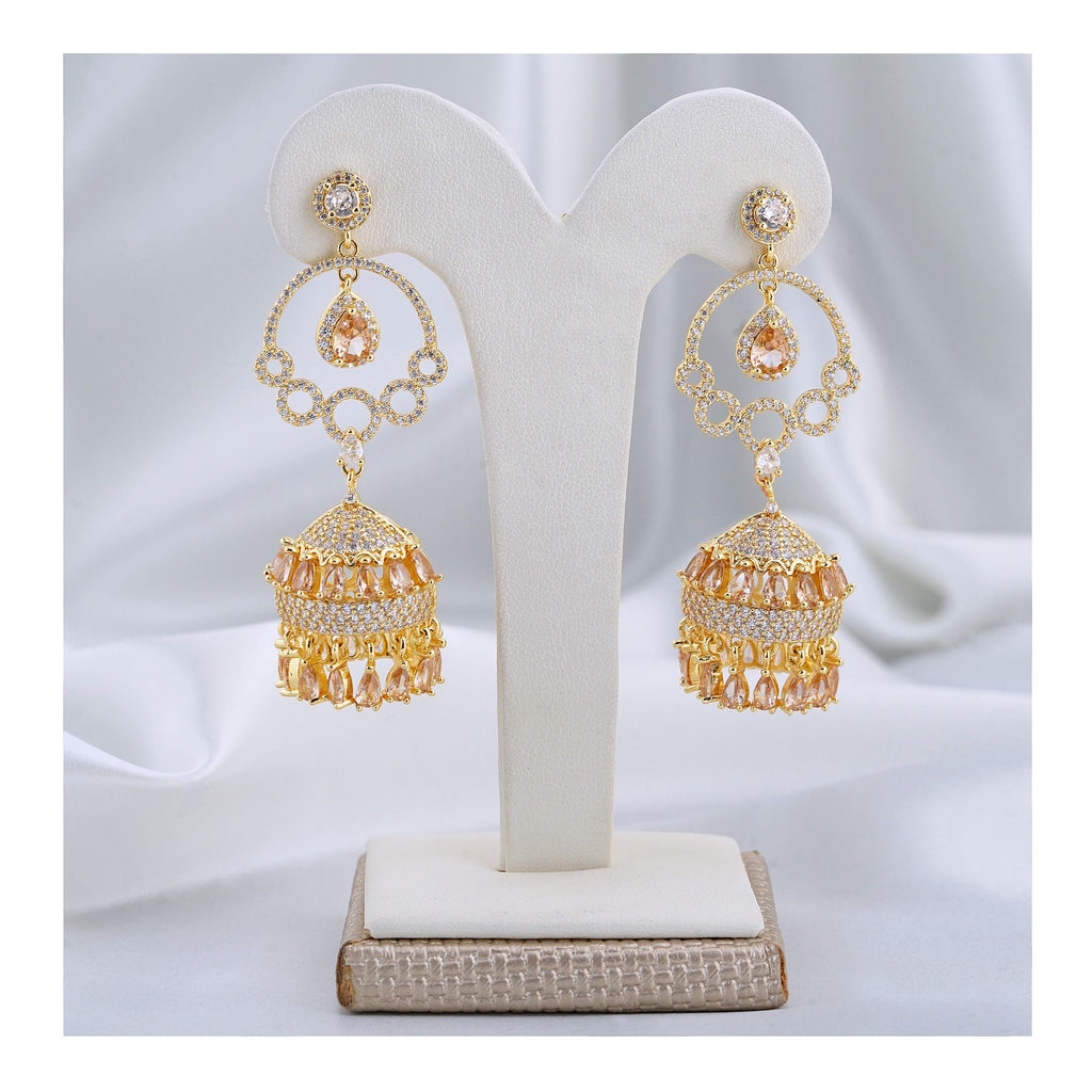 Women's Jhumki Jewellery, Golden Shampion, JK 00756