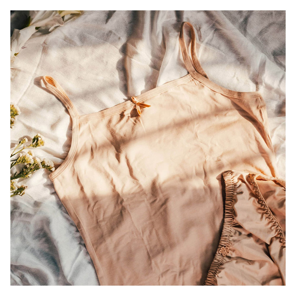 Women's Camisoles & Knickers, Viscose-Spandex, Spaghetti Straps, Camisole-151, Skin, 1541